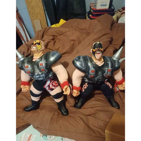 Jakks WWF Wrestling BONE CRUNCHIN BUDDIES Legion of Doom HAWK ANIMAL W/ TAG